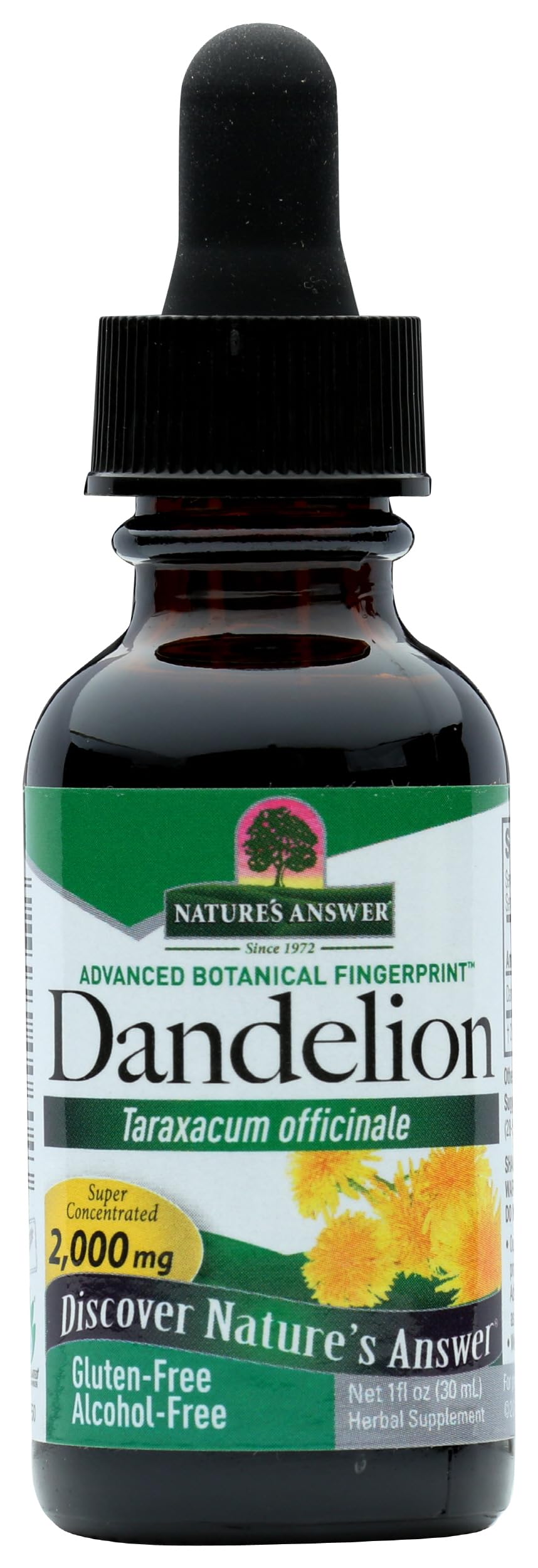Amazon.com: NATURES ANSWER Dandelion Root Alcohol Free, 1 FZ